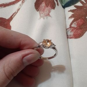 Yellow gemstone ring